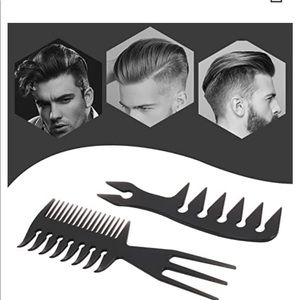 NEW - Hair Comb Styling Set -Tail Combs - Double Side Brushes Afro Pick